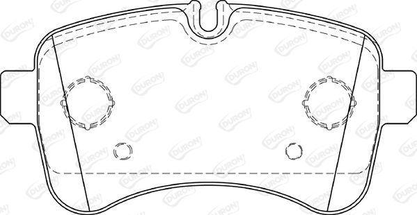 DURON Комплект тормозных колодок, дисковый тормоз DBP294037