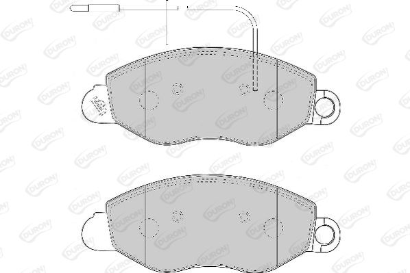 DURON Комплект тормозных колодок, дисковый тормоз DBP331616