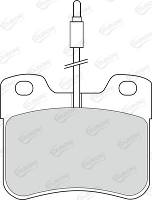 DURON Комплект тормозных колодок, дисковый тормоз DBP340535