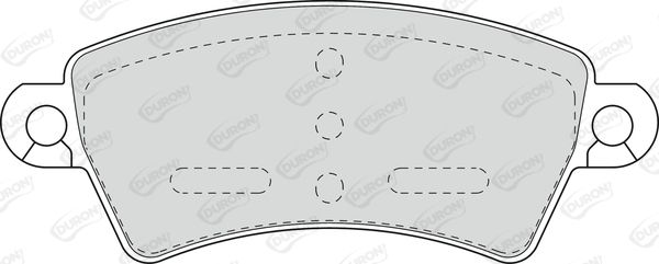 DURON stabdžių trinkelių rinkinys, diskinis stabdys DBP341370