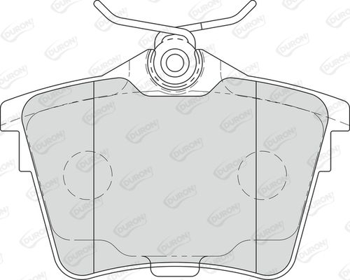 DURON stabdžių trinkelių rinkinys, diskinis stabdys DBP341727