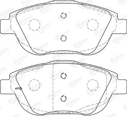 DURON Комплект тормозных колодок, дисковый тормоз DBP344288
