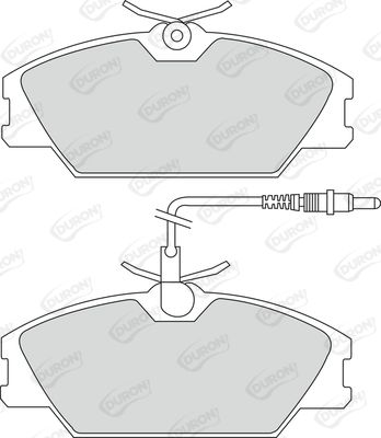 DURON stabdžių trinkelių rinkinys, diskinis stabdys DBP350406