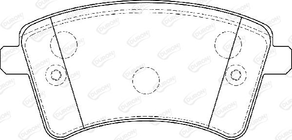 DURON stabdžių trinkelių rinkinys, diskinis stabdys DBP354185