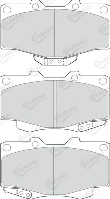 DURON Комплект тормозных колодок, дисковый тормоз DBP370797