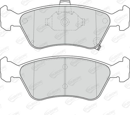 DURON stabdžių trinkelių rinkinys, diskinis stabdys DBP371321