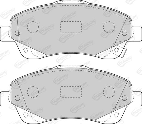 DURON Комплект тормозных колодок, дисковый тормоз DBP371648