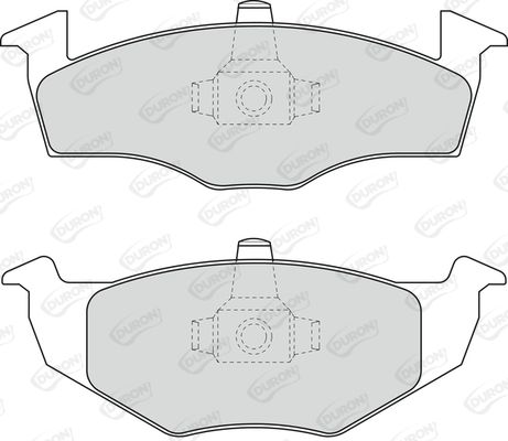 DURON Комплект тормозных колодок, дисковый тормоз DBP391288