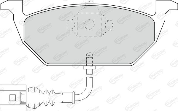 DURON Комплект тормозных колодок, дисковый тормоз DBP391398