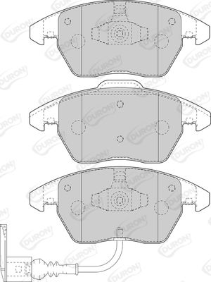 DURON stabdžių trinkelių rinkinys, diskinis stabdys DBP391641