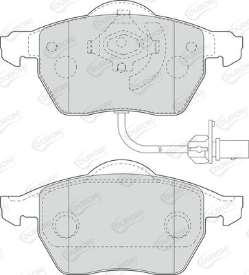 DURON Комплект тормозных колодок, дисковый тормоз DBP391717