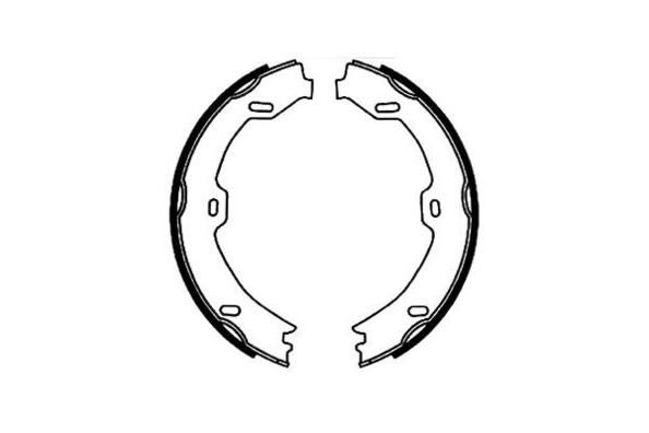 E.T.F. Комплект тормозных колодок, стояночная тормозная с 09-0629