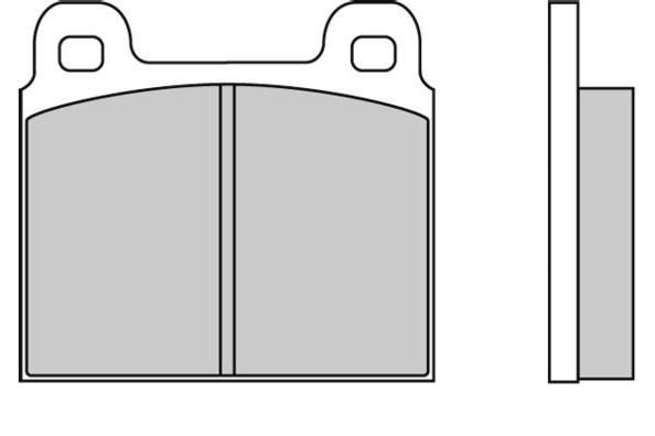 E.T.F. Комплект тормозных колодок, дисковый тормоз 12-0011