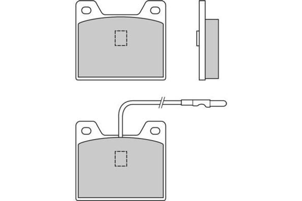 E.T.F. Комплект тормозных колодок, дисковый тормоз 12-0015