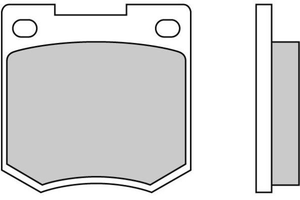 E.T.F. Комплект тормозных колодок, дисковый тормоз 12-0020