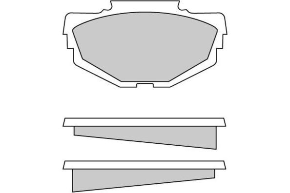 E.T.F. Комплект тормозных колодок, дисковый тормоз 12-0040