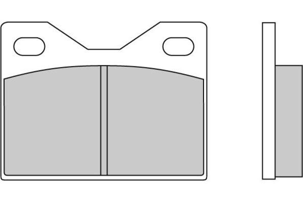 E.T.F. Комплект тормозных колодок, дисковый тормоз 12-0041