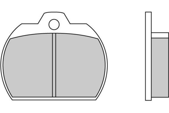 E.T.F. Комплект тормозных колодок, дисковый тормоз 12-0083