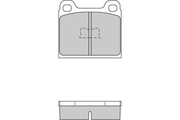 E.T.F. Комплект тормозных колодок, дисковый тормоз 12-0091
