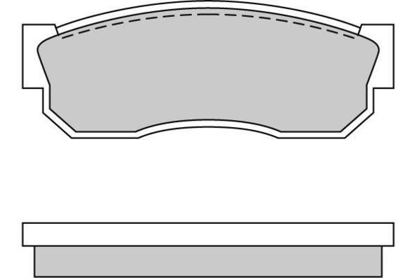E.T.F. Комплект тормозных колодок, дисковый тормоз 12-0246