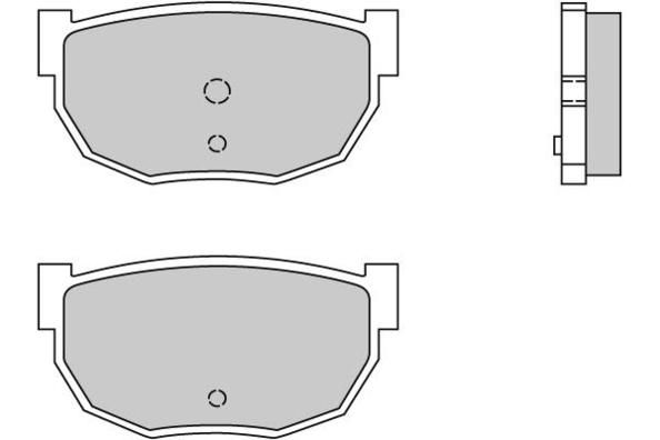 E.T.F. Комплект тормозных колодок, дисковый тормоз 12-0304