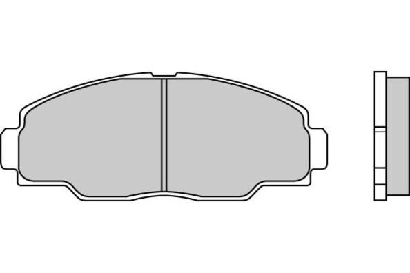 E.T.F. Комплект тормозных колодок, дисковый тормоз 12-0540