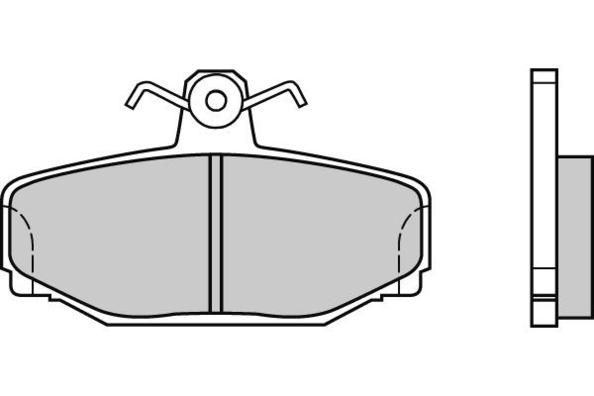 E.T.F. Комплект тормозных колодок, дисковый тормоз 12-0542