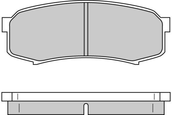 E.T.F. Комплект тормозных колодок, дисковый тормоз 12-0597