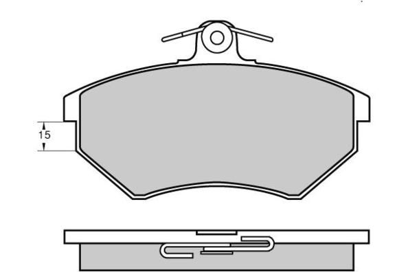 E.T.F. Комплект тормозных колодок, дисковый тормоз 12-0641