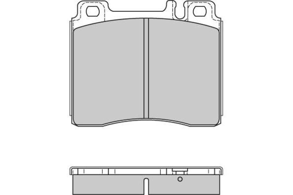 E.T.F. Комплект тормозных колодок, дисковый тормоз 12-0657