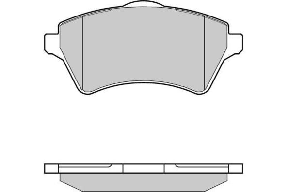 E.T.F. Комплект тормозных колодок, дисковый тормоз 12-0960