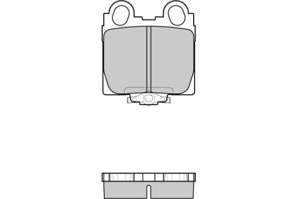 E.T.F. Комплект тормозных колодок, дисковый тормоз 12-0962