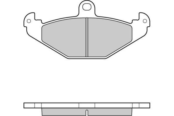 E.T.F. Комплект тормозных колодок, дисковый тормоз 12-1033