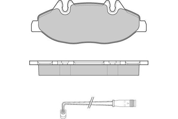 E.T.F. Комплект тормозных колодок, дисковый тормоз 12-1100