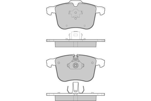E.T.F. Комплект тормозных колодок, дисковый тормоз 12-1109