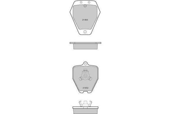 E.T.F. Комплект тормозных колодок, дисковый тормоз 12-1120