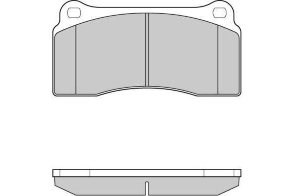 E.T.F. Комплект тормозных колодок, дисковый тормоз 12-1153