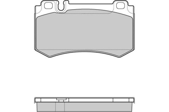 E.T.F. Комплект тормозных колодок, дисковый тормоз 12-1164