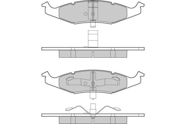 E.T.F. Комплект тормозных колодок, дисковый тормоз 12-1215