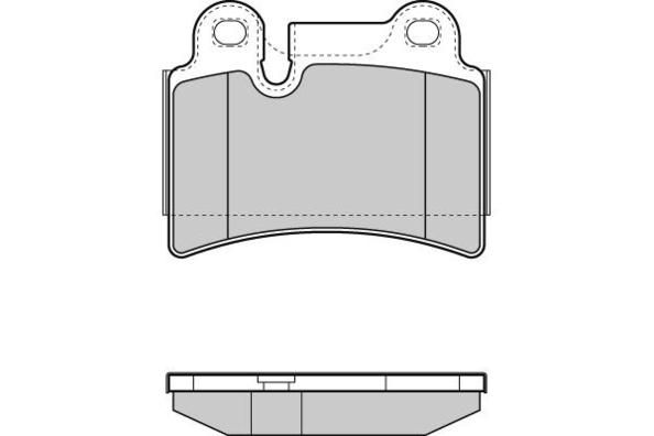 E.T.F. Комплект тормозных колодок, дисковый тормоз 12-1302