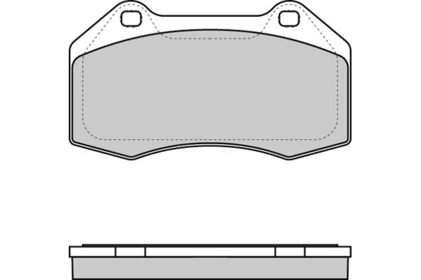 E.T.F. Комплект тормозных колодок, дисковый тормоз 12-1355