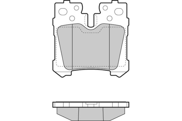 E.T.F. Комплект тормозных колодок, дисковый тормоз 12-1463