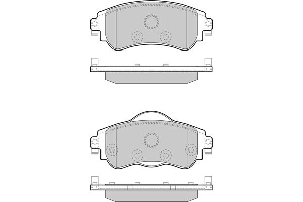 E.T.F. Комплект тормозных колодок, дисковый тормоз 12-1491