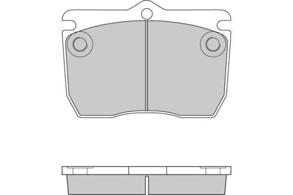 E.T.F. Комплект тормозных колодок, дисковый тормоз 12-5257