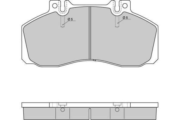 E.T.F. Комплект тормозных колодок, дисковый тормоз 12-5289