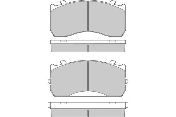 E.T.F. Комплект тормозных колодок, дисковый тормоз 12-5321
