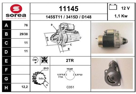 EAI starteris 11145