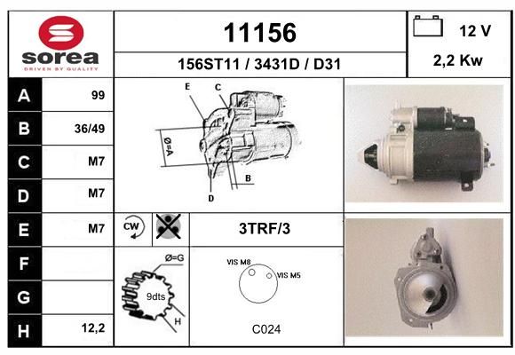 EAI starteris 11156