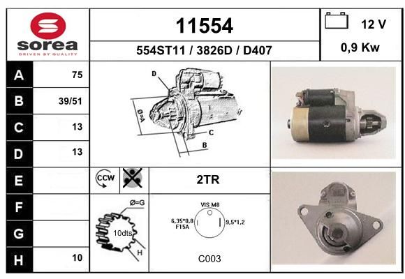 EAI starteris 11554