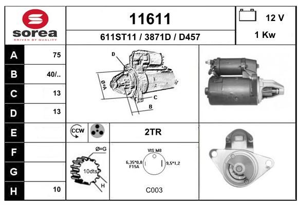 EAI starteris 11611